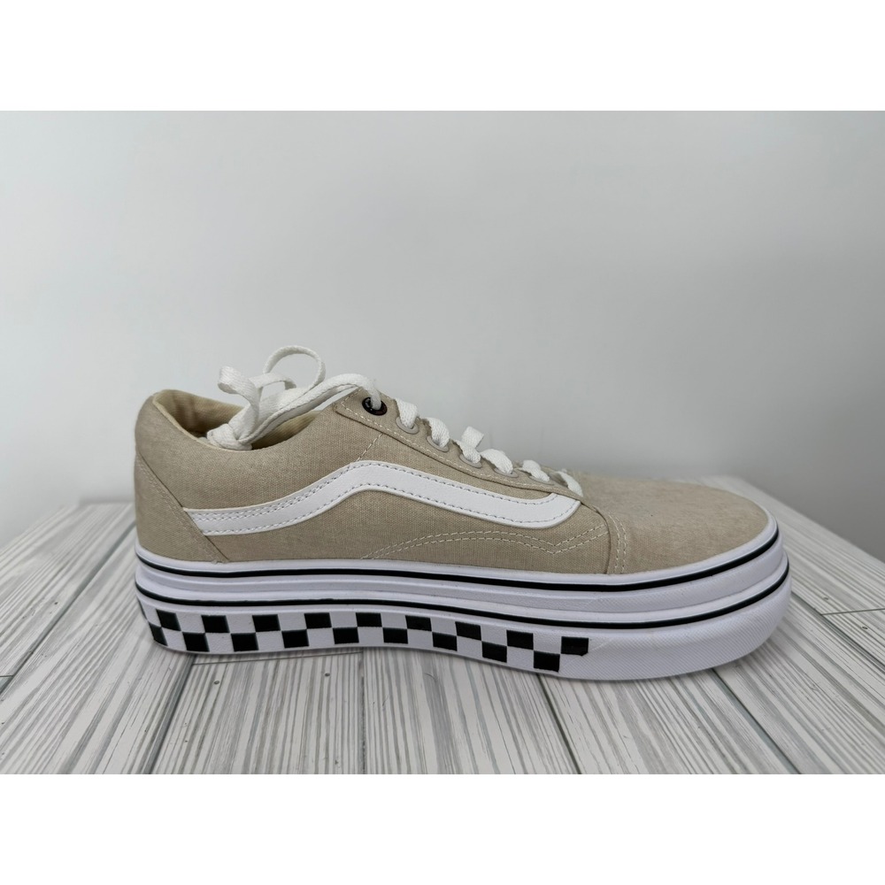VANS SUPER COMFYCUSH PLATFORM CANVAS SANDSHELL Womens Size 9 New - Picture 13 of 15